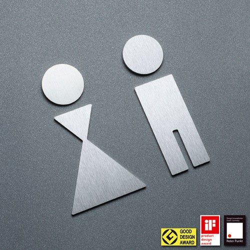 P WC P - Piktogramm WC Mann und Frau-0